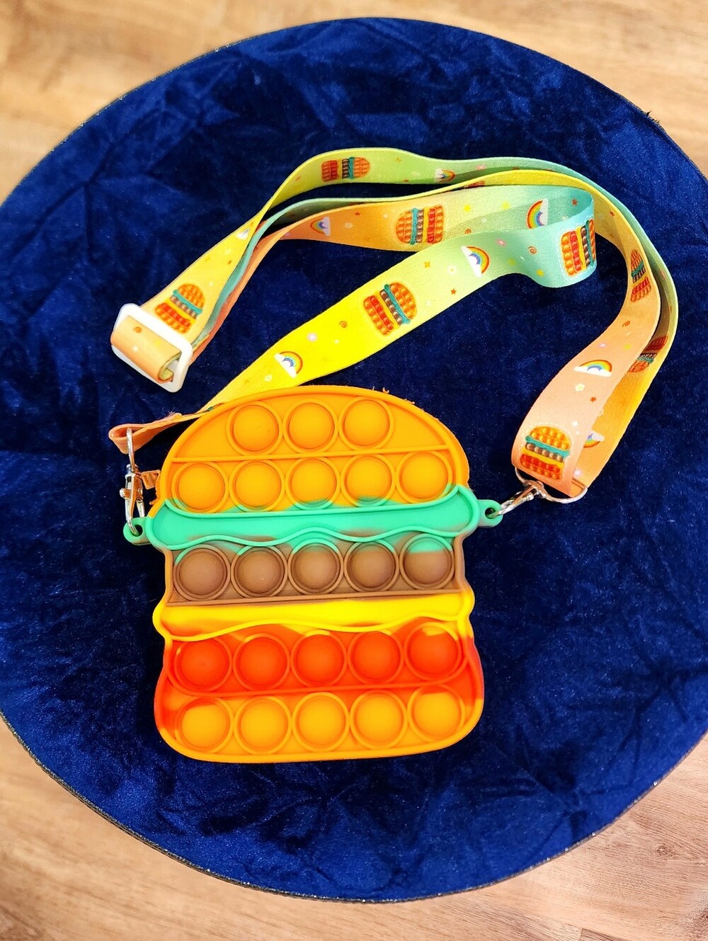 Target Bullseye Playground Hamburger Pop-It Purse Crossbody Bag 2022
